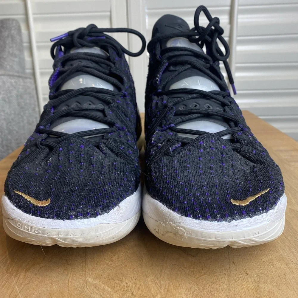 Nike LeBron XVIII Lakers US Mens‎ Size 11 Purple/Black/White/ Metallic Gold/NBA
